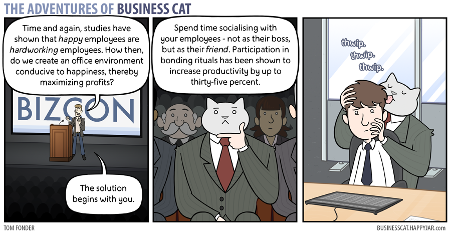 The Adventures of Business Cat - Bonding