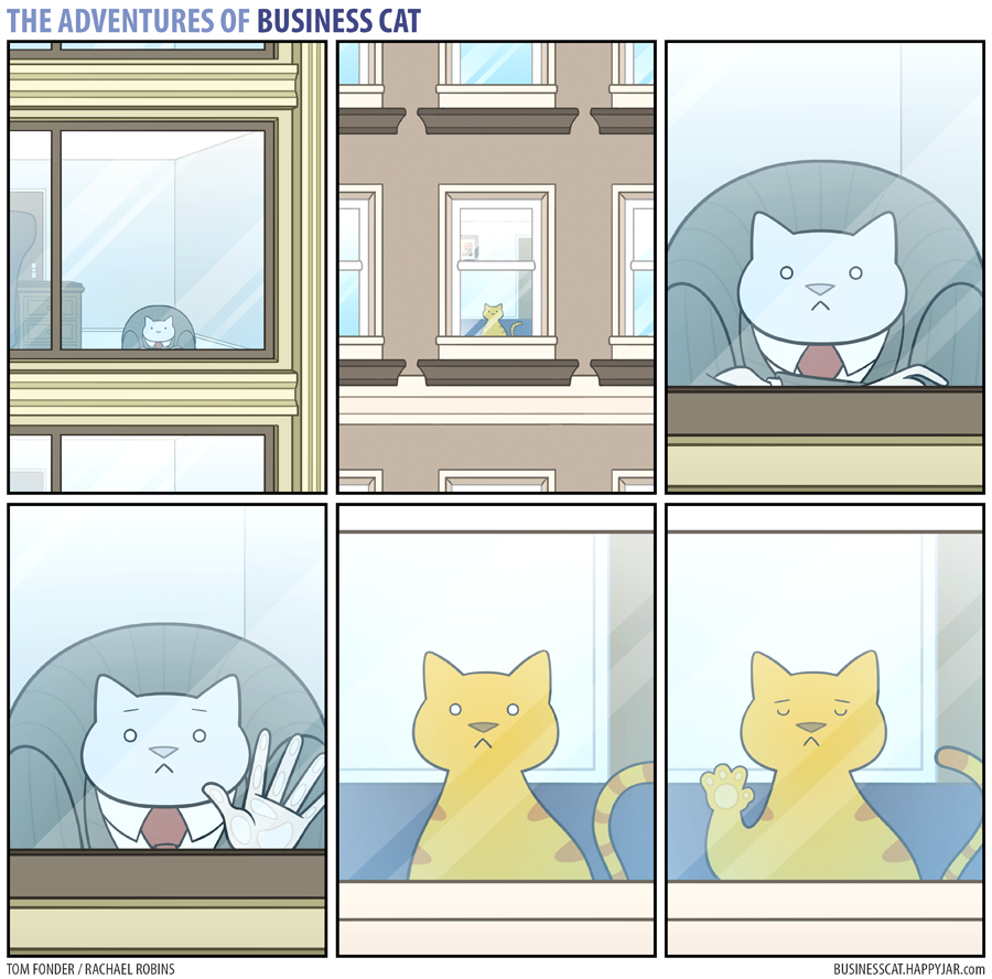 The Adventures of Business Cat - Window