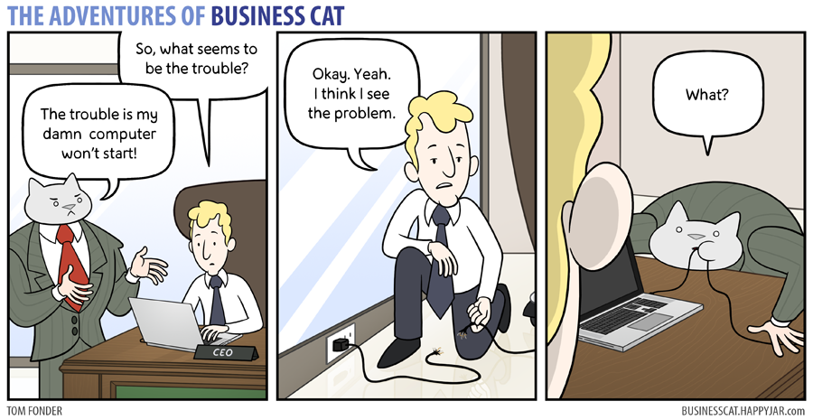 The Adventures of Business Cat - Broken