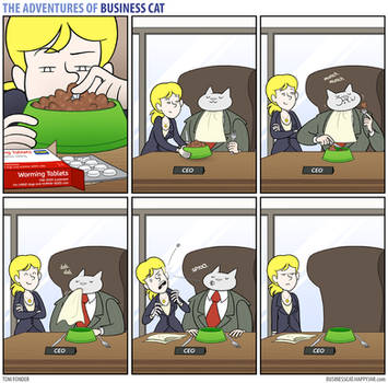 The Adventures of Business Cat - Medication by tomfonder