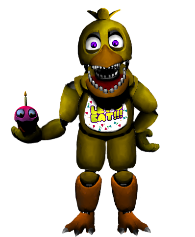 unwithered Unwithered Chica #fnaf #scoot Cawnton - Full Body Fnaf 2 Withered  Chica, HD Png Download , Transparent Png Image - PNGitem