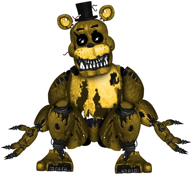 Fnaf World Nightmare Golden Freddy by kingofbut on DeviantArt