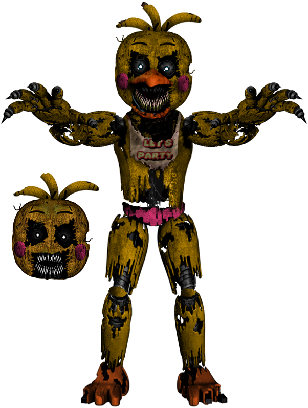 NIGHTMARE TOY CHICA IN FNAF 4 