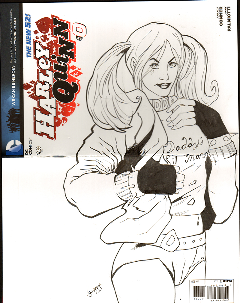 Sketch cover Harley Quinn