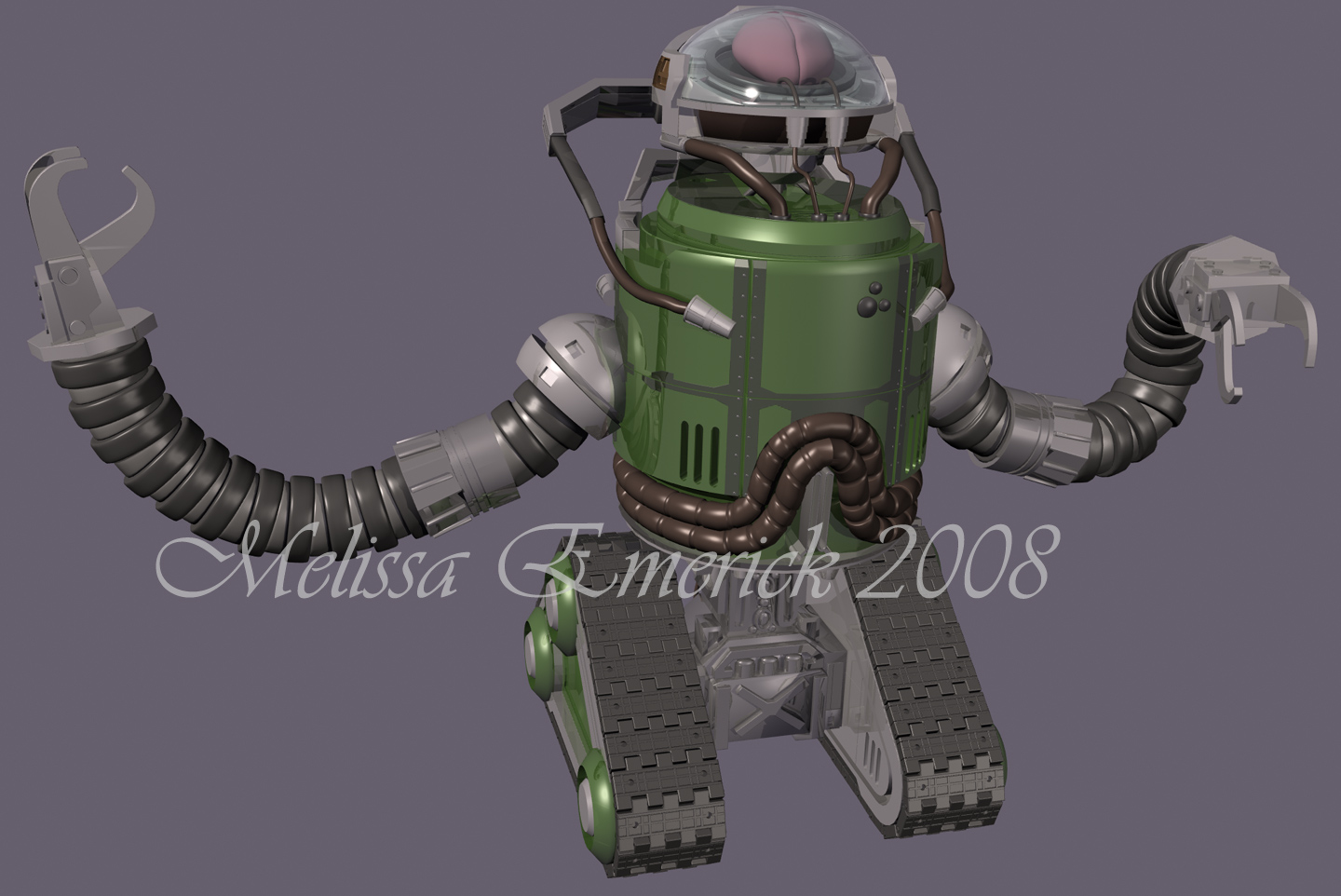 Fallout3 RoboBrain render by UpsilonEexe on DeviantArt