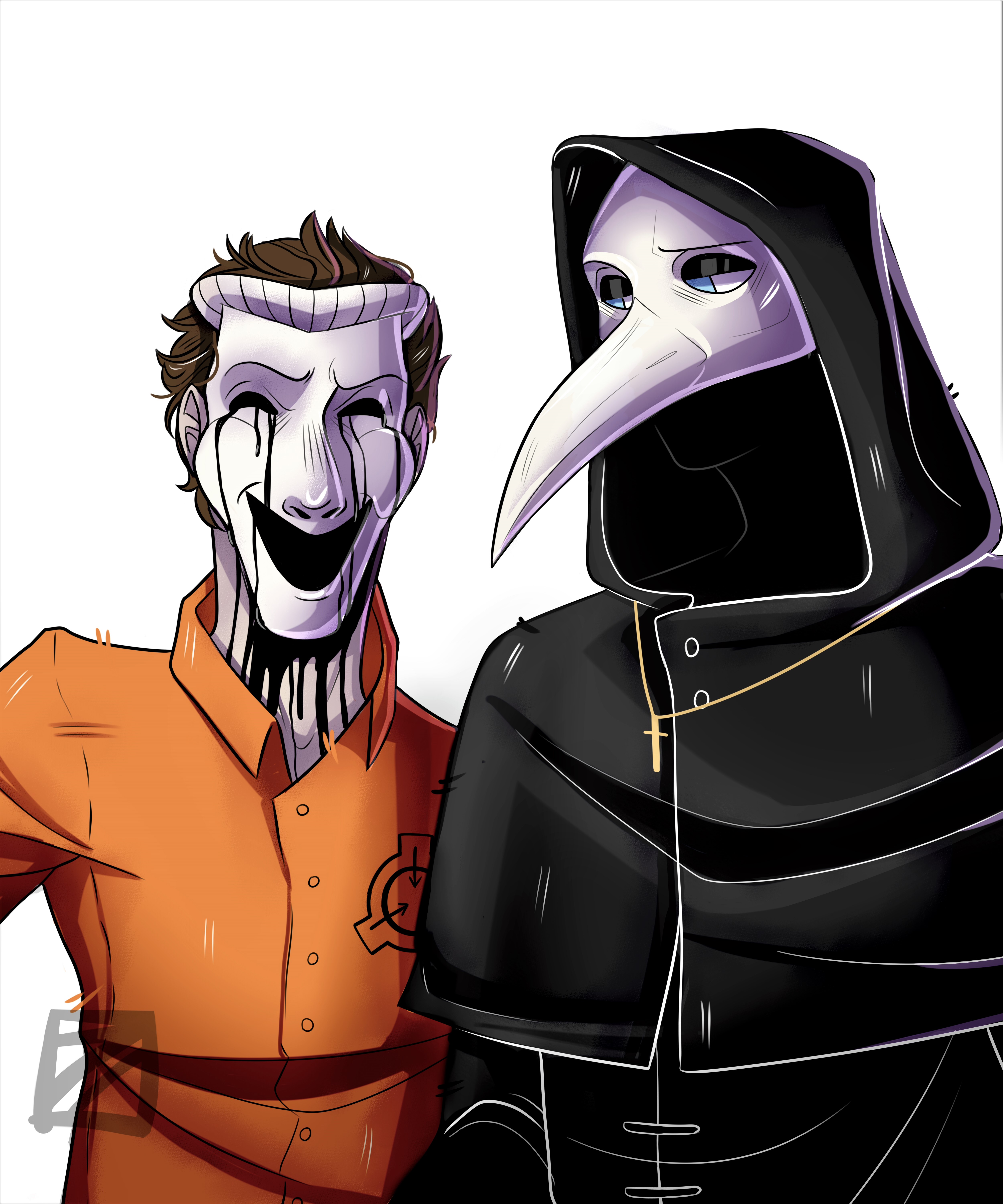SCP-049 and SCP-035 by Artthehedgehog on Sketchers United