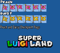 Checkpoint Flags R Super Luigi Land: Peach and Daisy Checkpoint Flags by AnimatedGamer64 ...