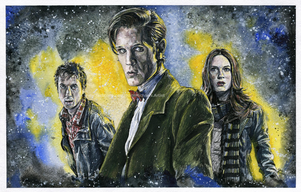 Doctor Who Matt Smith Painting By Natemichaels On Deviantart