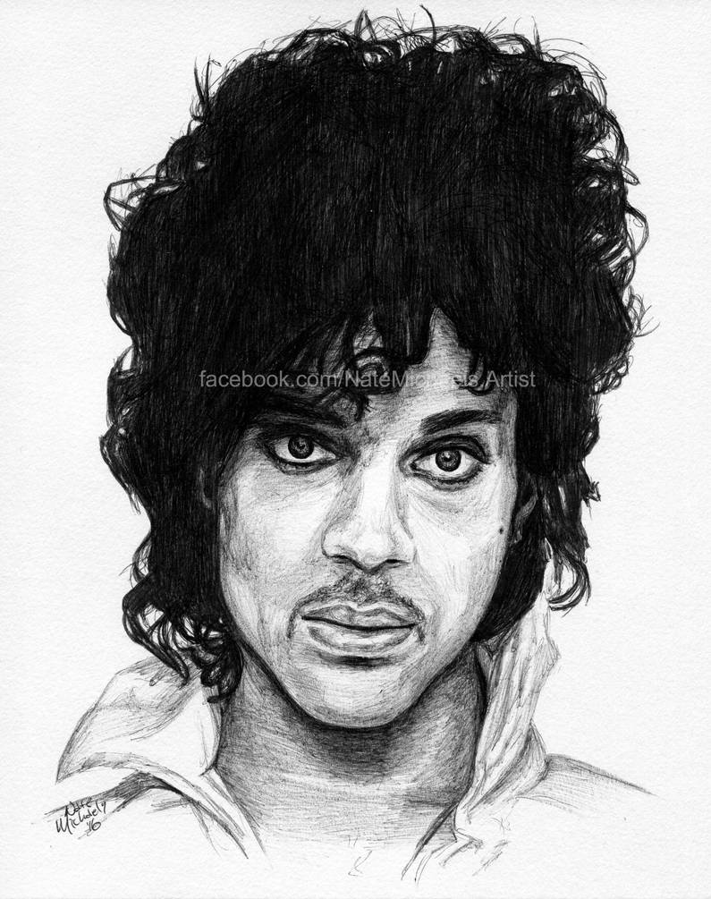Prince - Ink Portrait by NateMichaels on DeviantArt