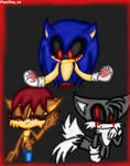 Sonic Exe and Pals  by Pearlteaox