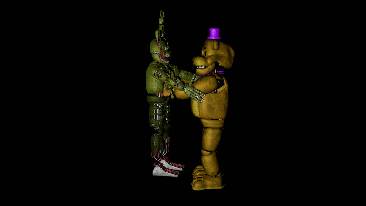 Fmr Springtrap Springtrap vs Fredbear by BlueToneDA on DeviantArt