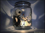 Jack Skellington and Zero Candle Holder by BonnieLeeman