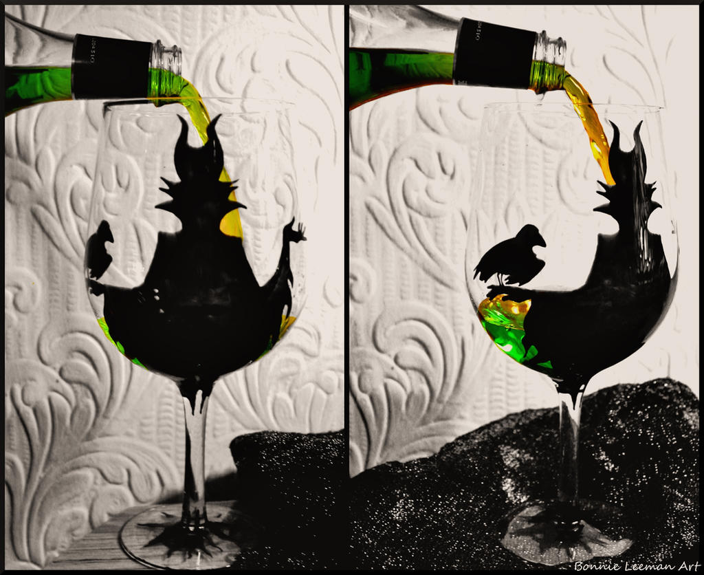 Maleficent Wine Glass