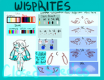 Wisprite Chibi sheet - closed species- by aldeiphry