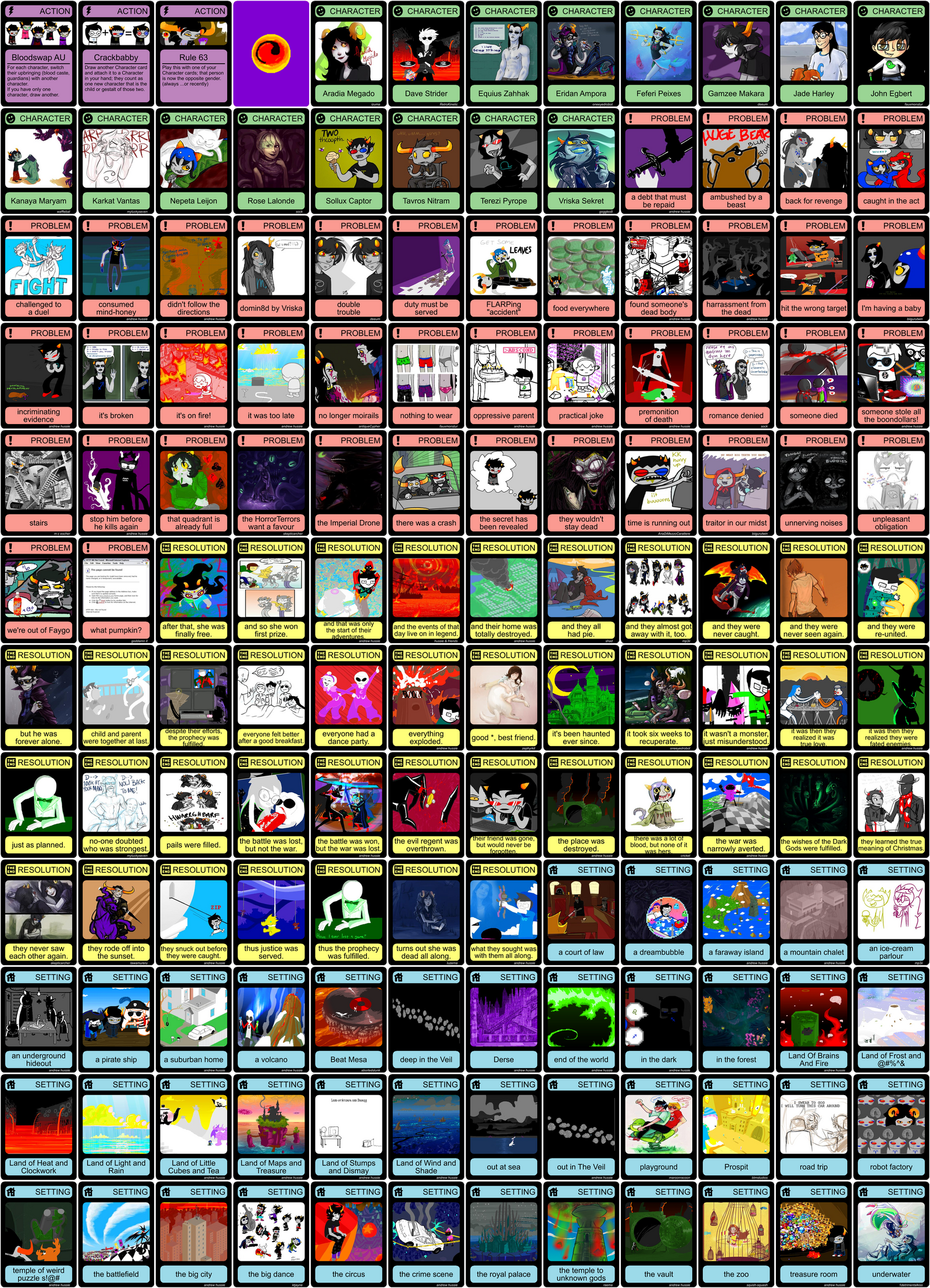 Nanofictionary - Homestuck Set by Mozai