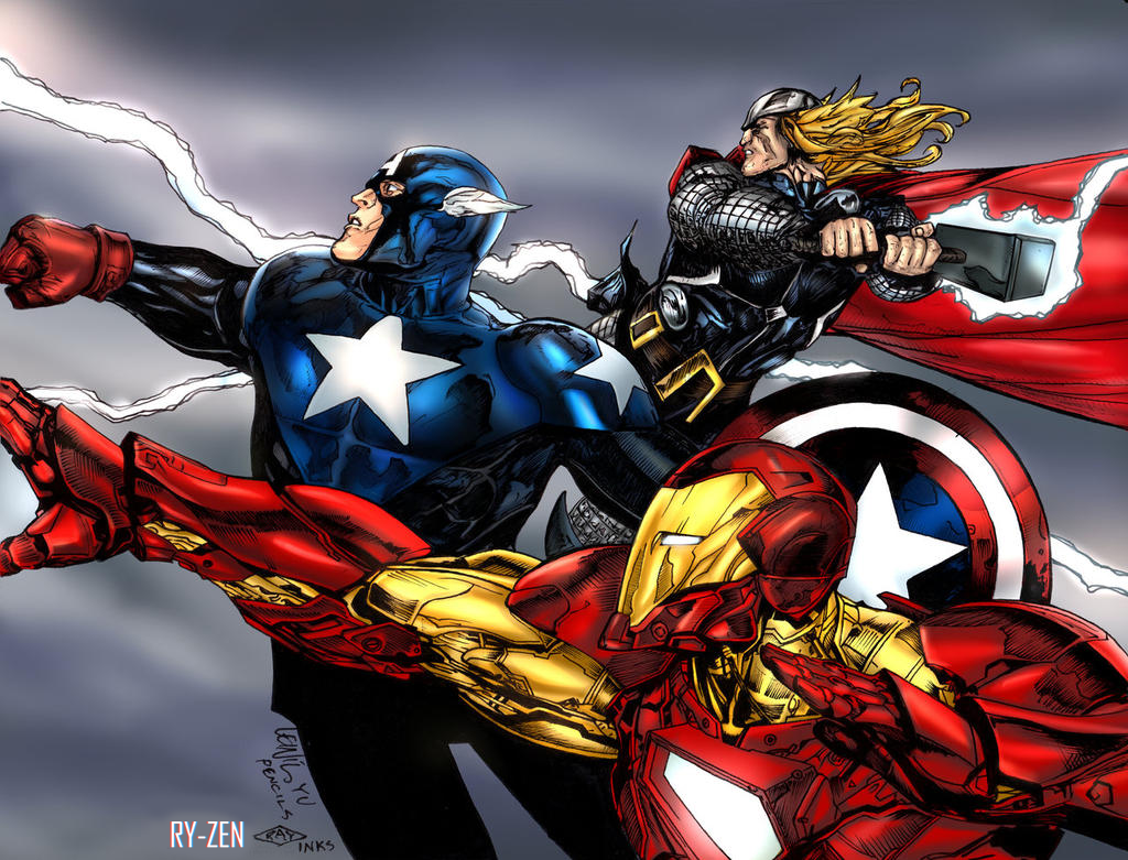 Thor Iron man  Captain America