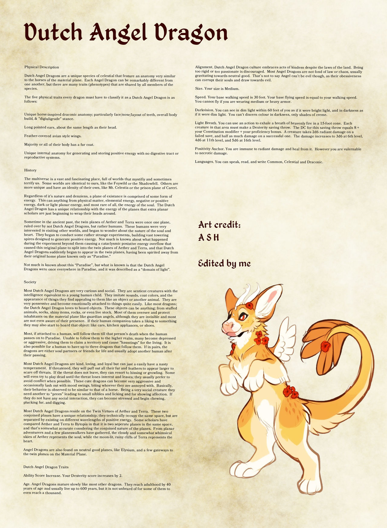 Dutch Angel Dragon Race by DnyoDuzDevaintart12 on DeviantArt