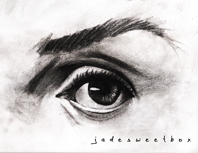 Eye Study Charcoal