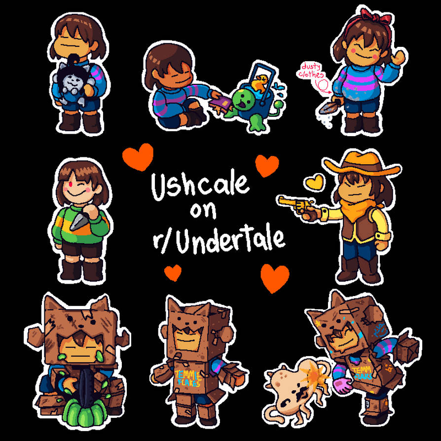 Up Tale Deviantart Pack of 8 Illustrations - Undertale by Ushcale on DeviantArt