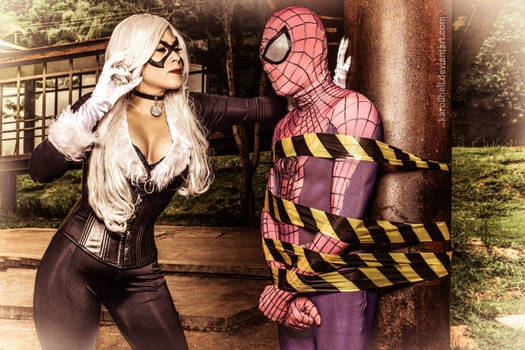 Black Cat and Spider Man Cosplay