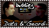 Data and Geordi Stamp by explodingmuffins