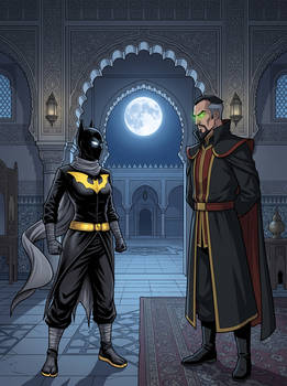 Earth-2003's Cassandra Cain meets Earth-342's Ra's