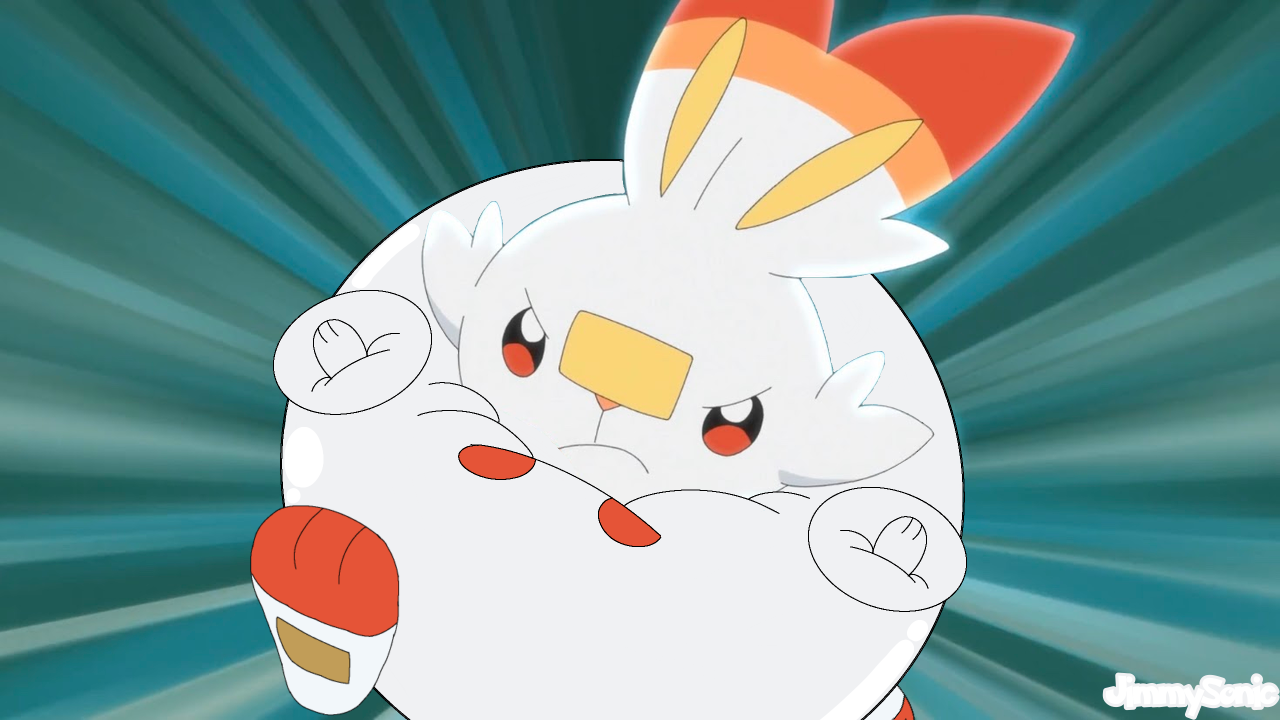 (Screenshot Edit) Puffy Scorbunny by JimmySonic on DeviantArt