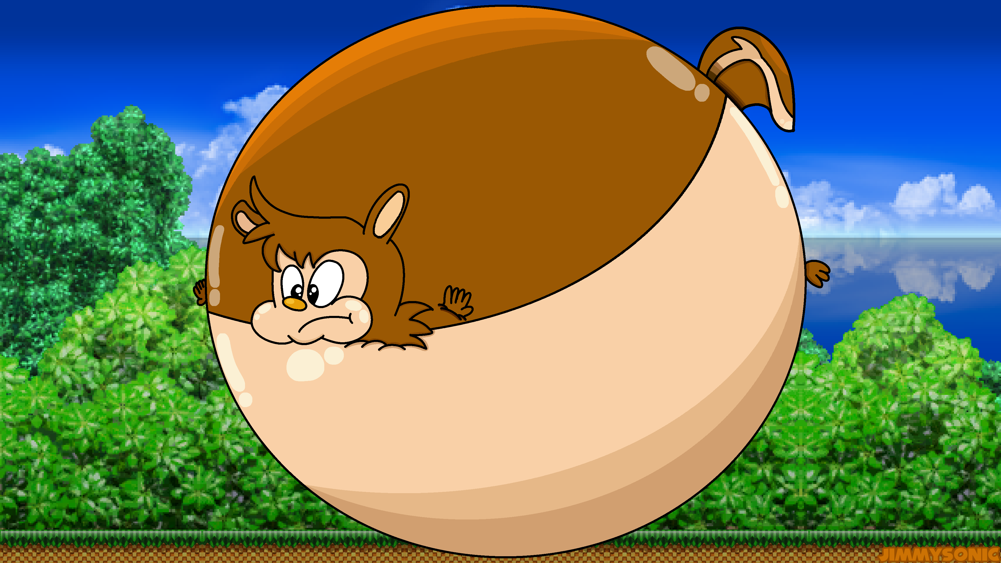 Devinquigleyart Ricky Raptor (RQ) Ricky the Blimpy Squirrel by JimmySonic on DeviantArt