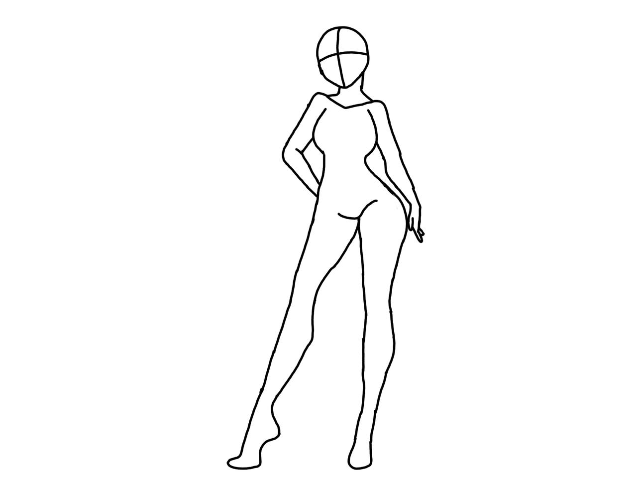 Body Base Square body base Free to use by FlawlessGalaxy on DeviantArt