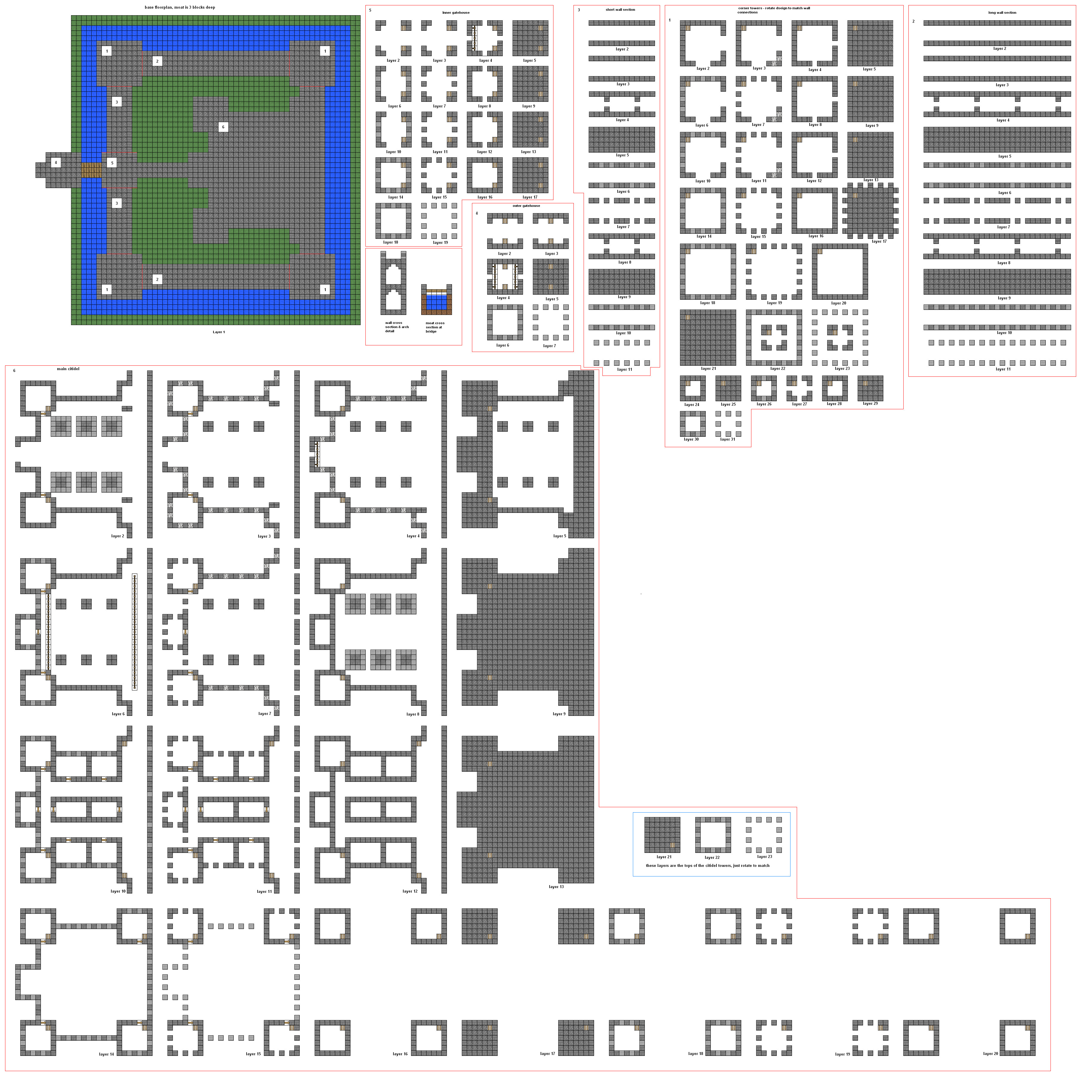 Minecraft Castle Blueprints Minecraft Castle Map Wallpapers