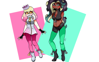 Pearl and Marina by FafaMeow