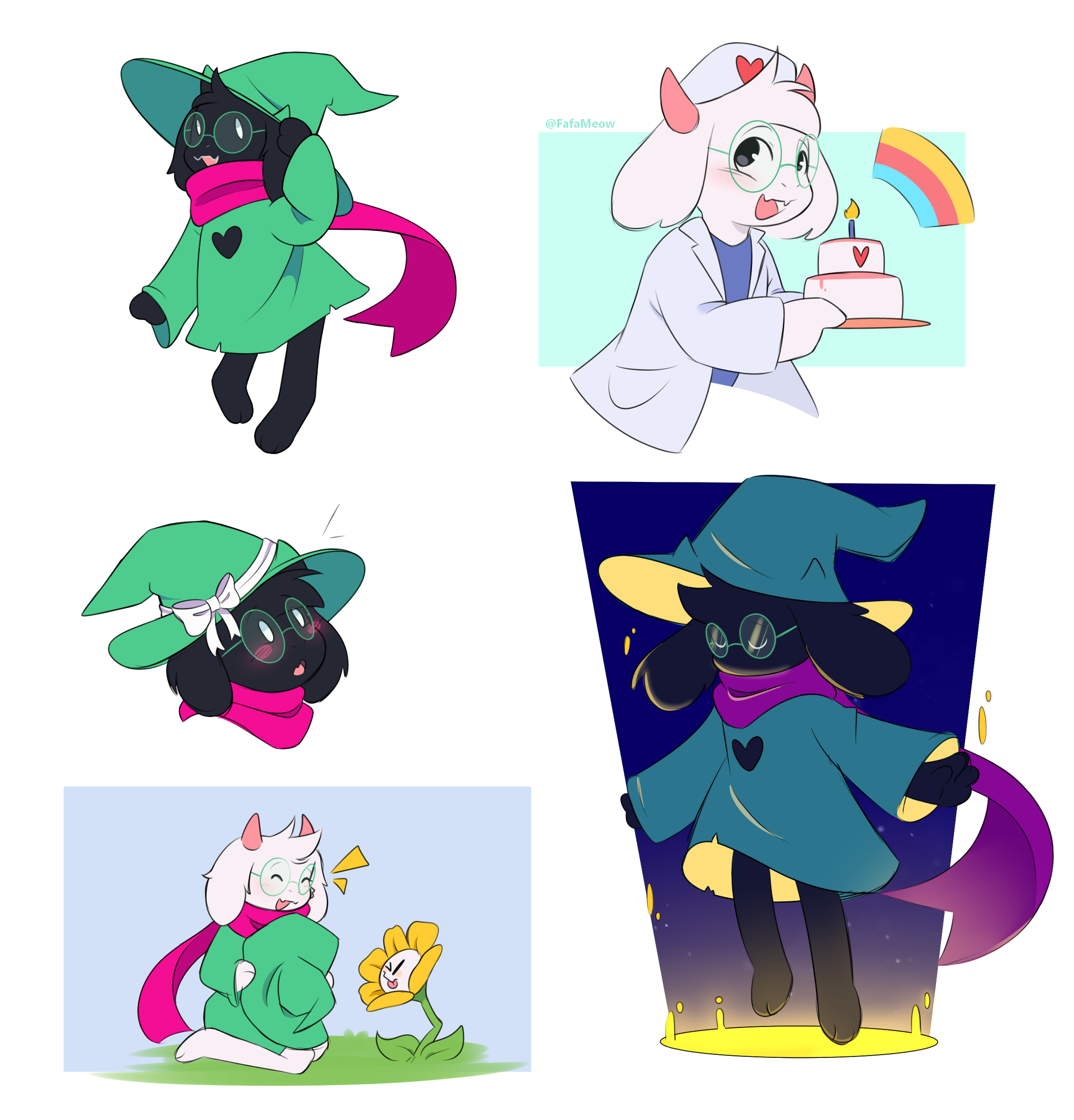 Watermelon Ralsei Ralsei by FafaMeow on DeviantArt