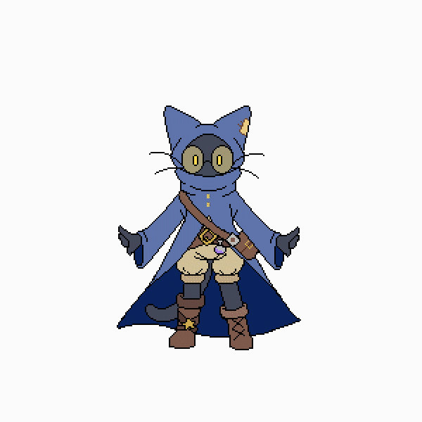 Wizard Cat Pixel Art