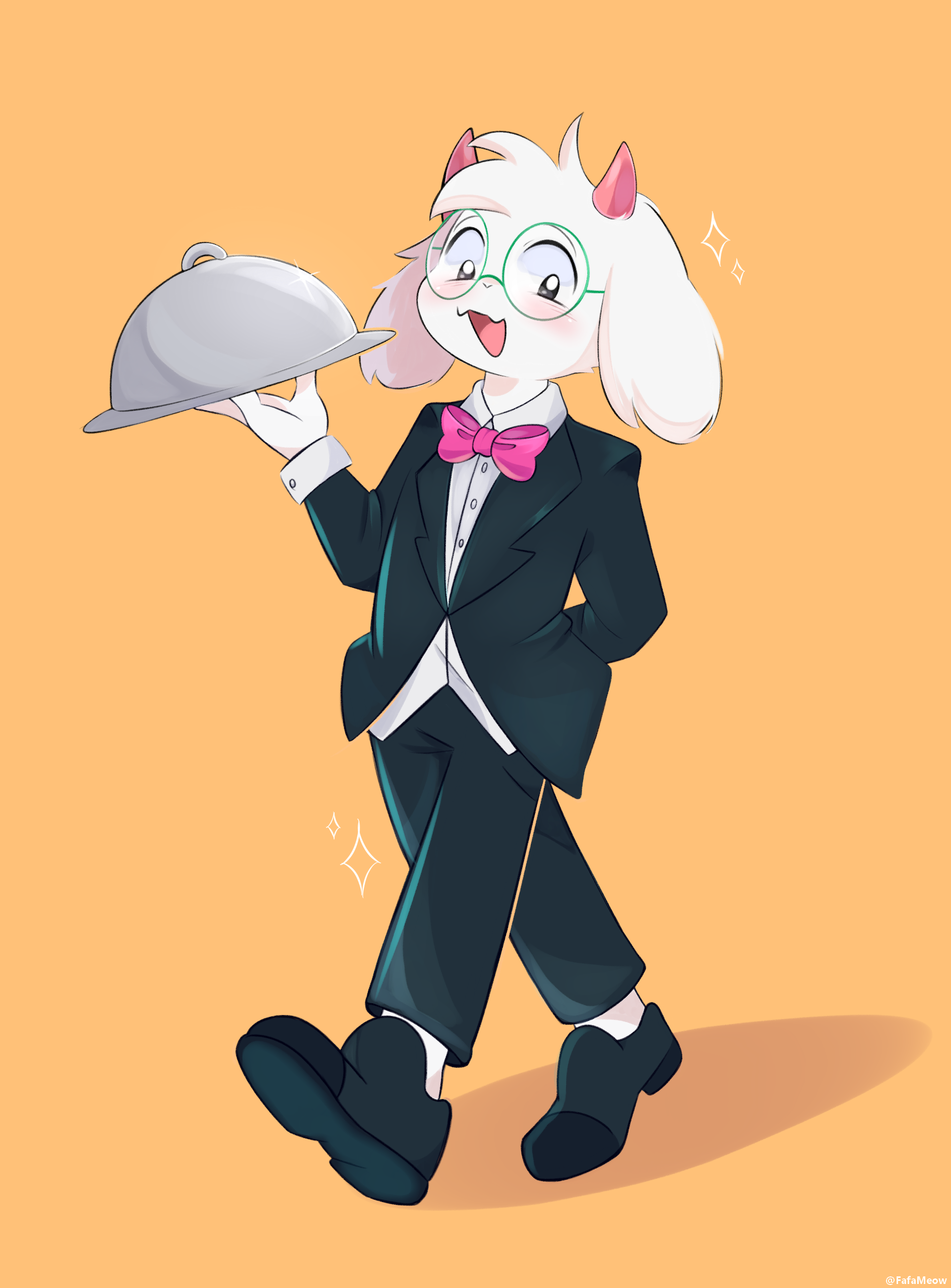 Butler Ralsei by FafaMeow on DeviantArt