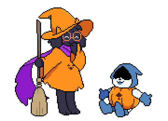 Lancer Ralsei Swap Ralsei and Lancer Halloween Sprites by FafaMeow on DeviantArt