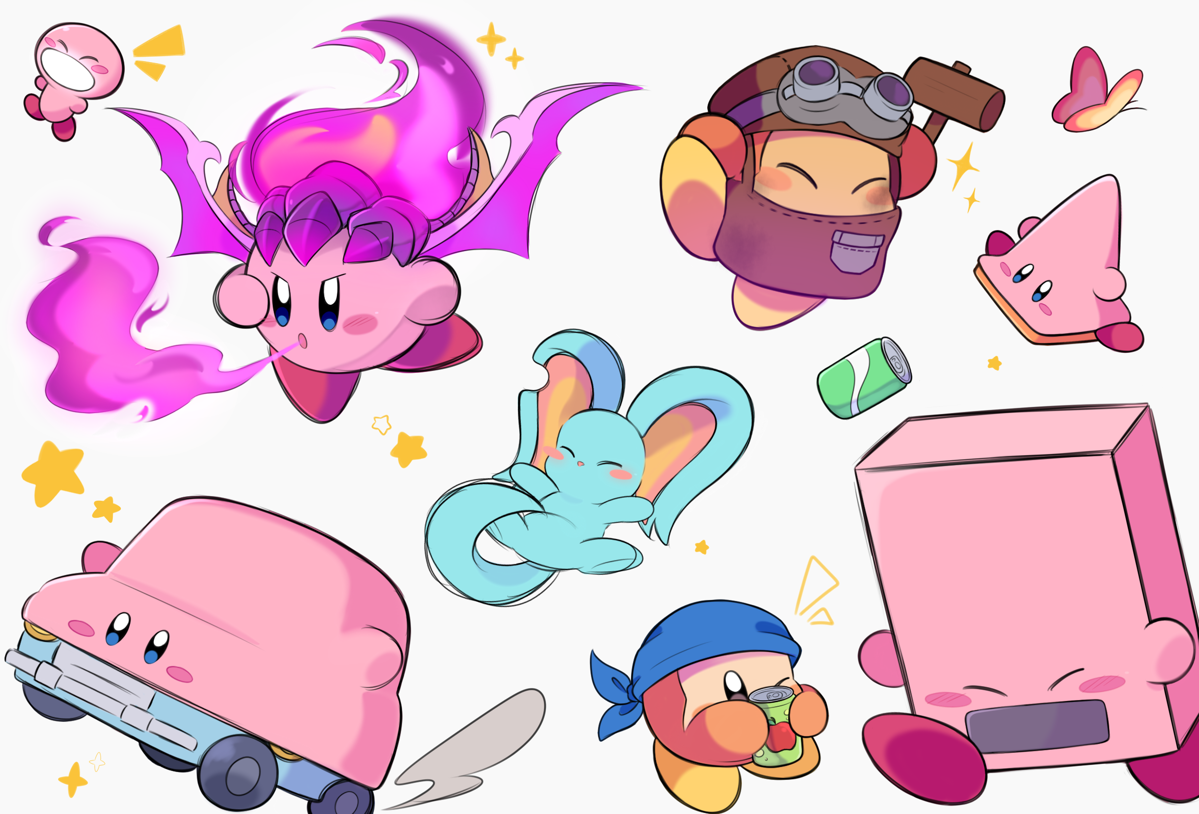 New modes - Kirby and the Forgotten Land by FafaMeow on DeviantArt