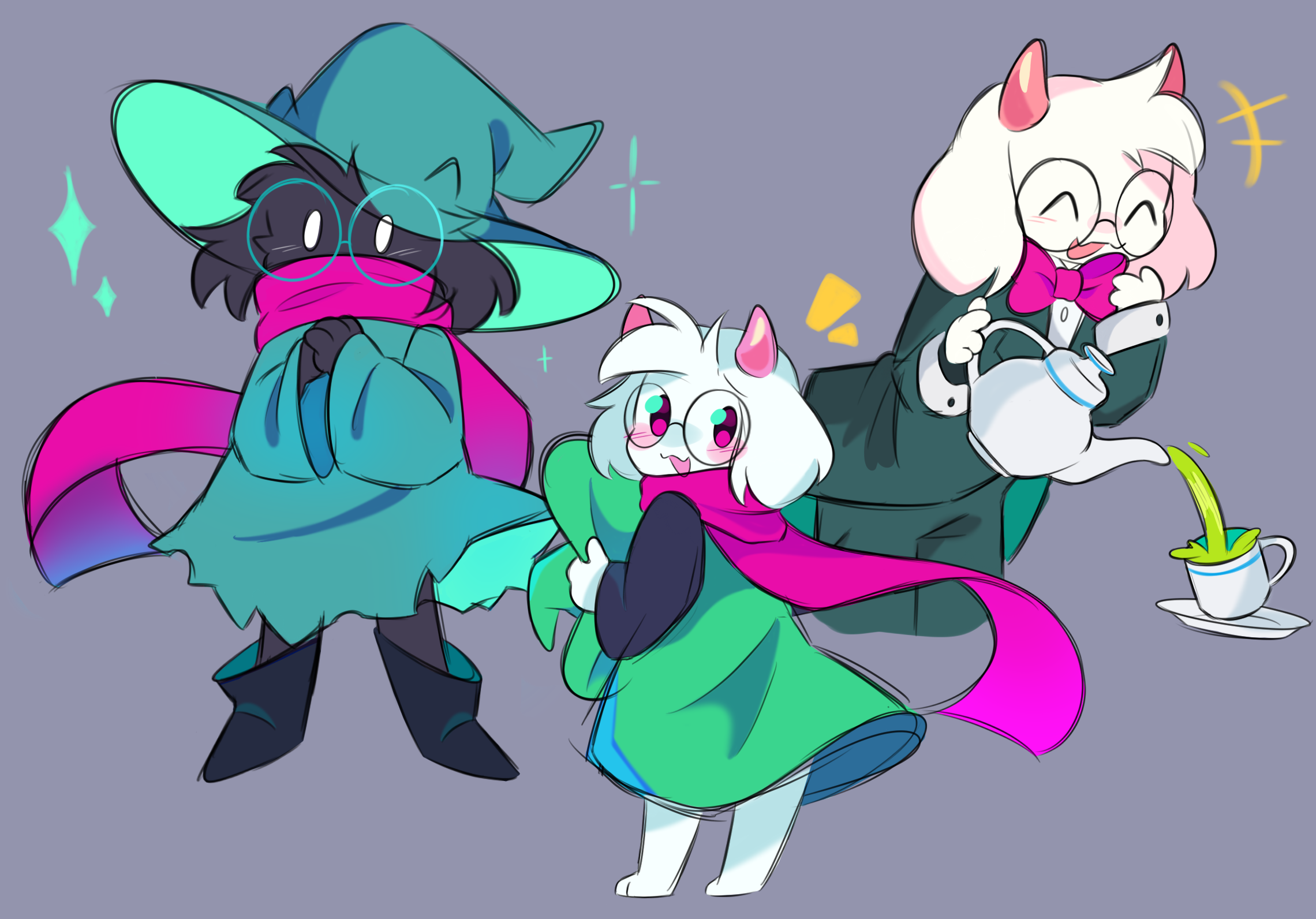 some old ralsei doodles by FafaMeow on DeviantArt