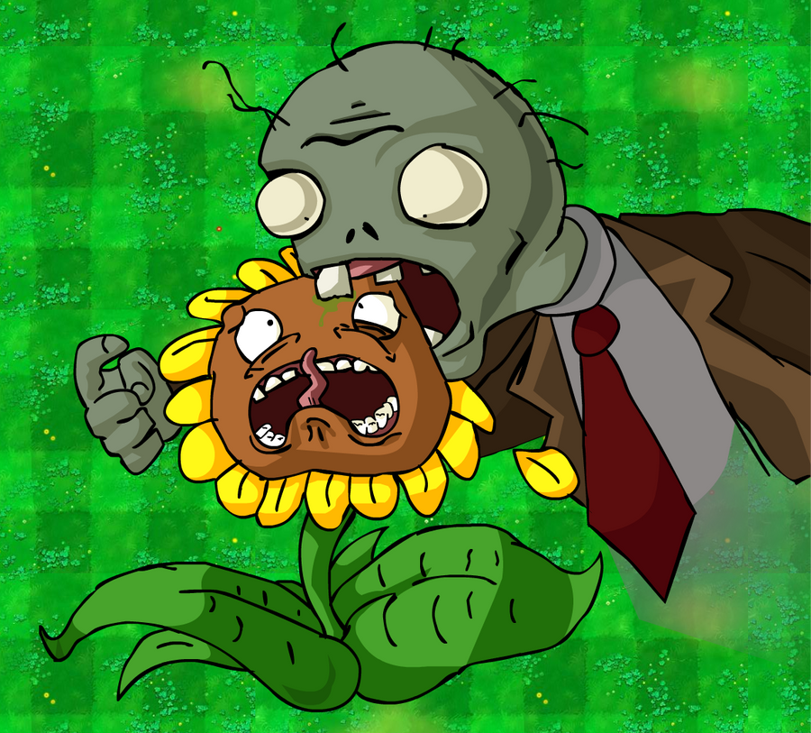 Plants vs Zombies: zombie contra girasol