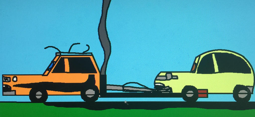 Grem giving Acer a tow by AgentChristy on DeviantArt