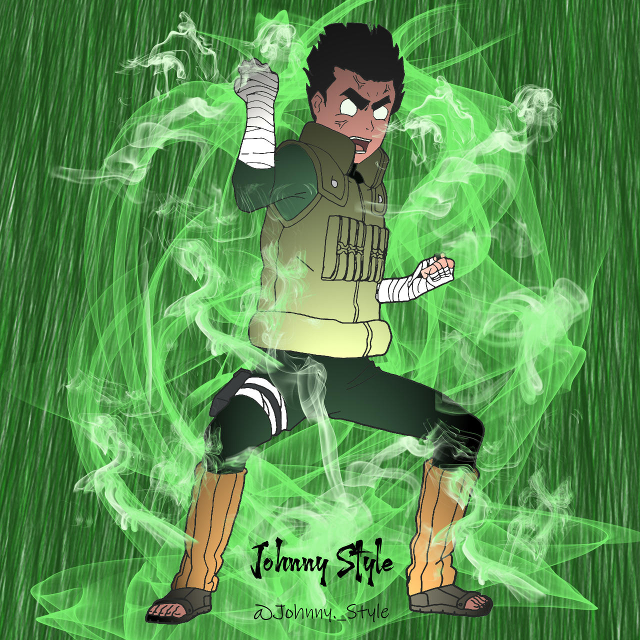 Rock Lee by johnnystyle7 on DeviantArt