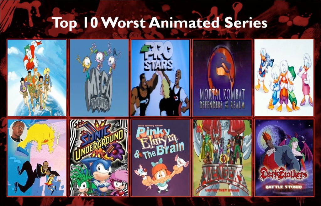 Jefimus top 10 Most hated 90's cartoons by JefimusPrime on DeviantArt