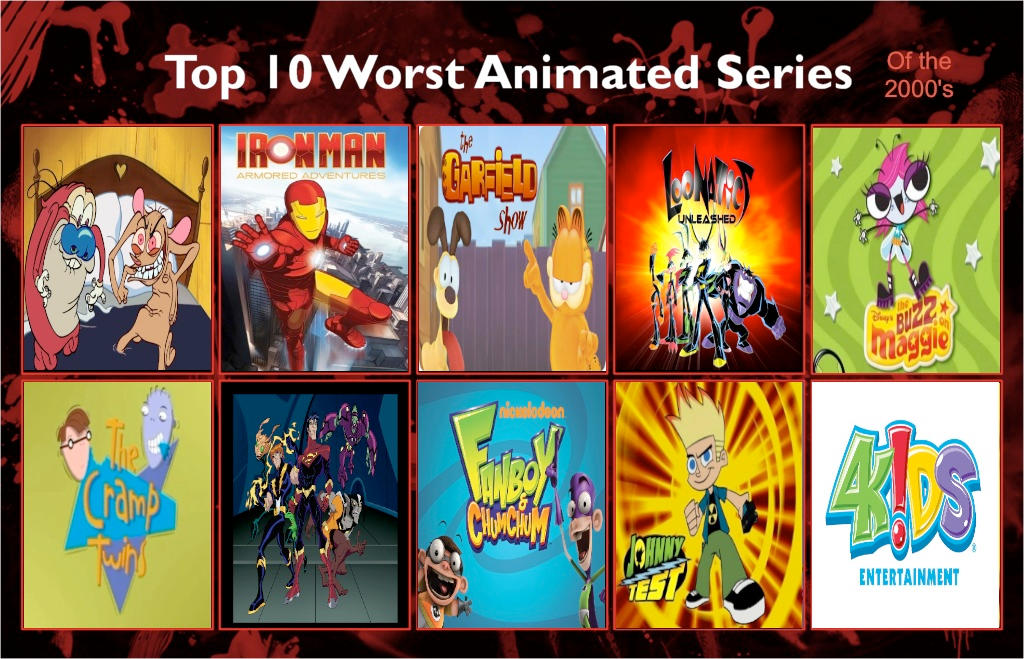 Jefimus' top 10 the most hated cartoon of the 2000 by JefimusPrime on  DeviantArt