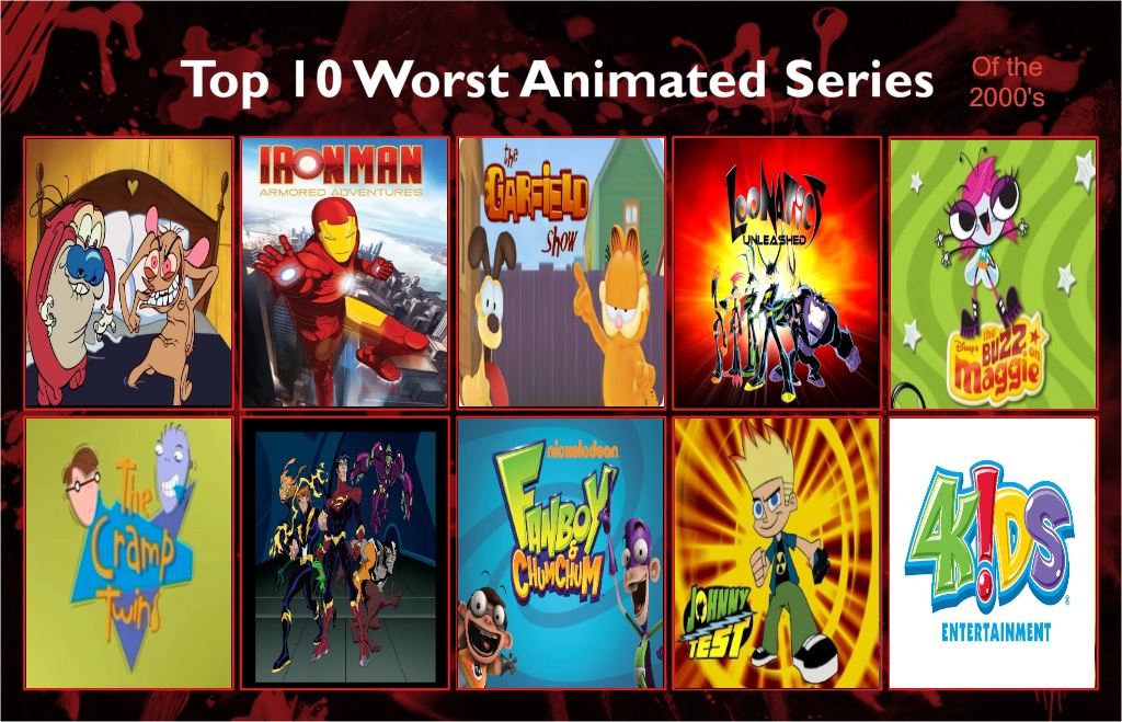 Jefimus' top 10 the most hated cartoon of the 2000 by JefimusPrime on  DeviantArt