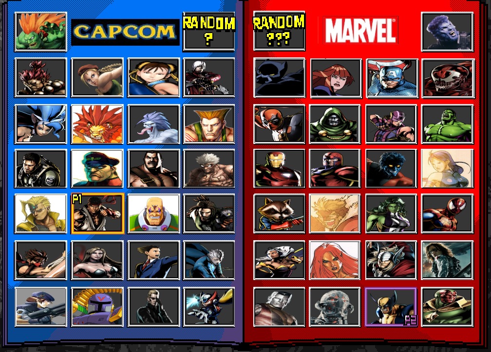 Jefimus Prime's Marvel vs Capcom 4 roster by JefimusPrime on DeviantArt