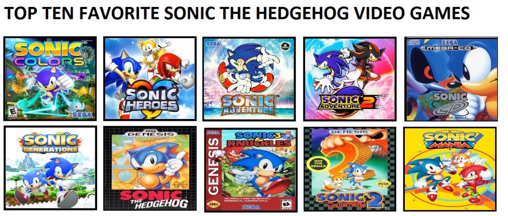 Top10 Melhores Jogos do Sonic 