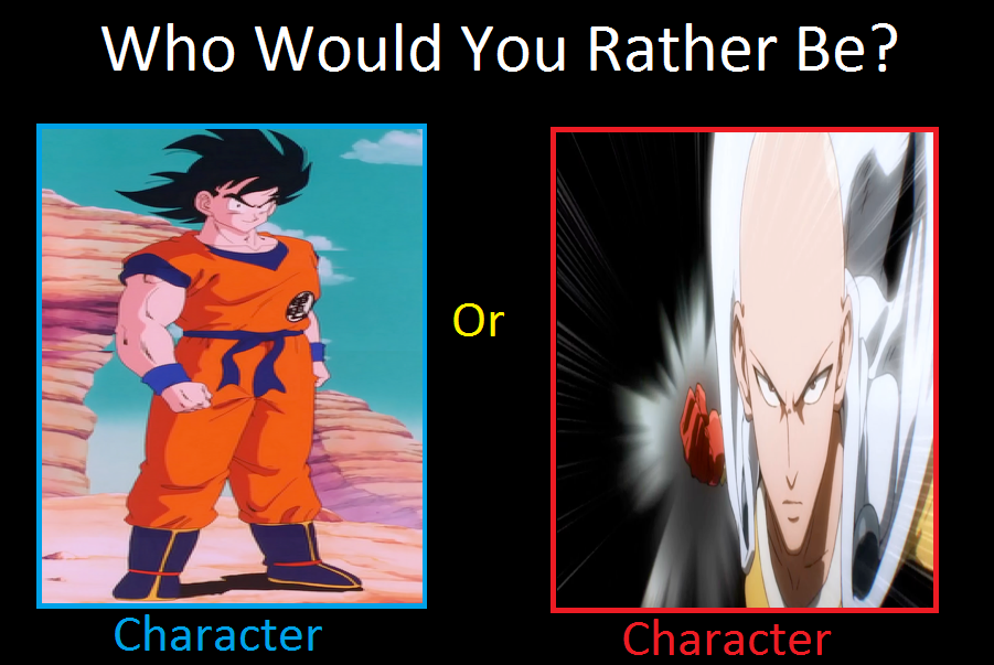 Would you rather: : r/Dragonballsuper