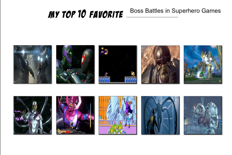 Top 10 Boss Battles in Superhero Video Games by JefimusPrime on DeviantArt