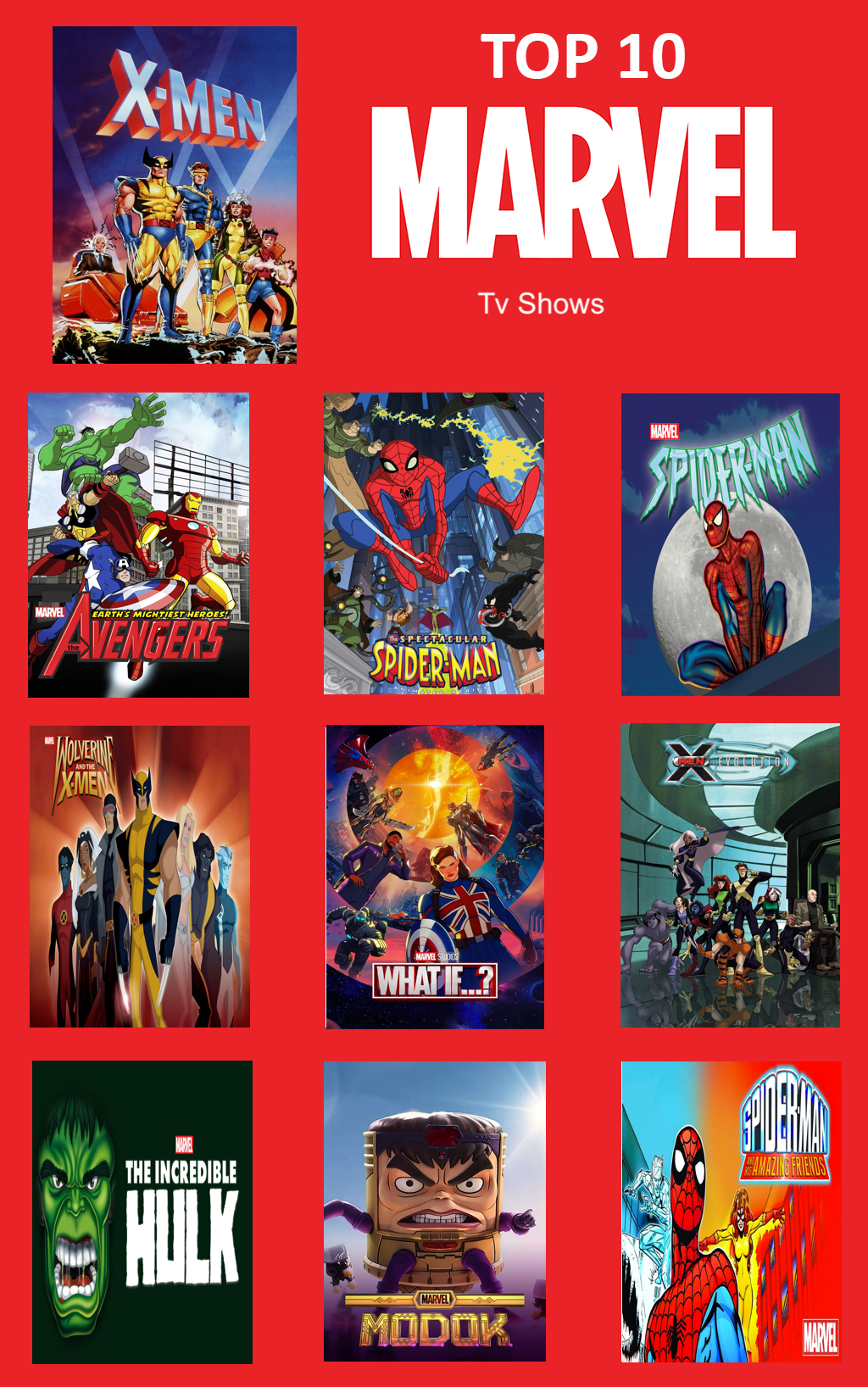 Marvel TV Shows, Series, & Programs