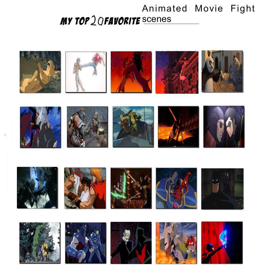 Action Fun Animation JP's Top 20 Animated movie fight scenes by JefimusPrime on DeviantArt