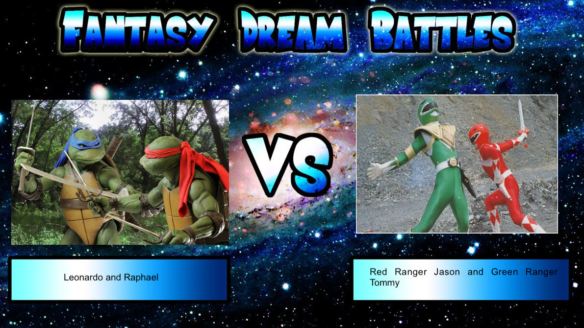 JPFDB Leonardo and Raphael vs Red Ranger Jason and by JefimusPrime on ...